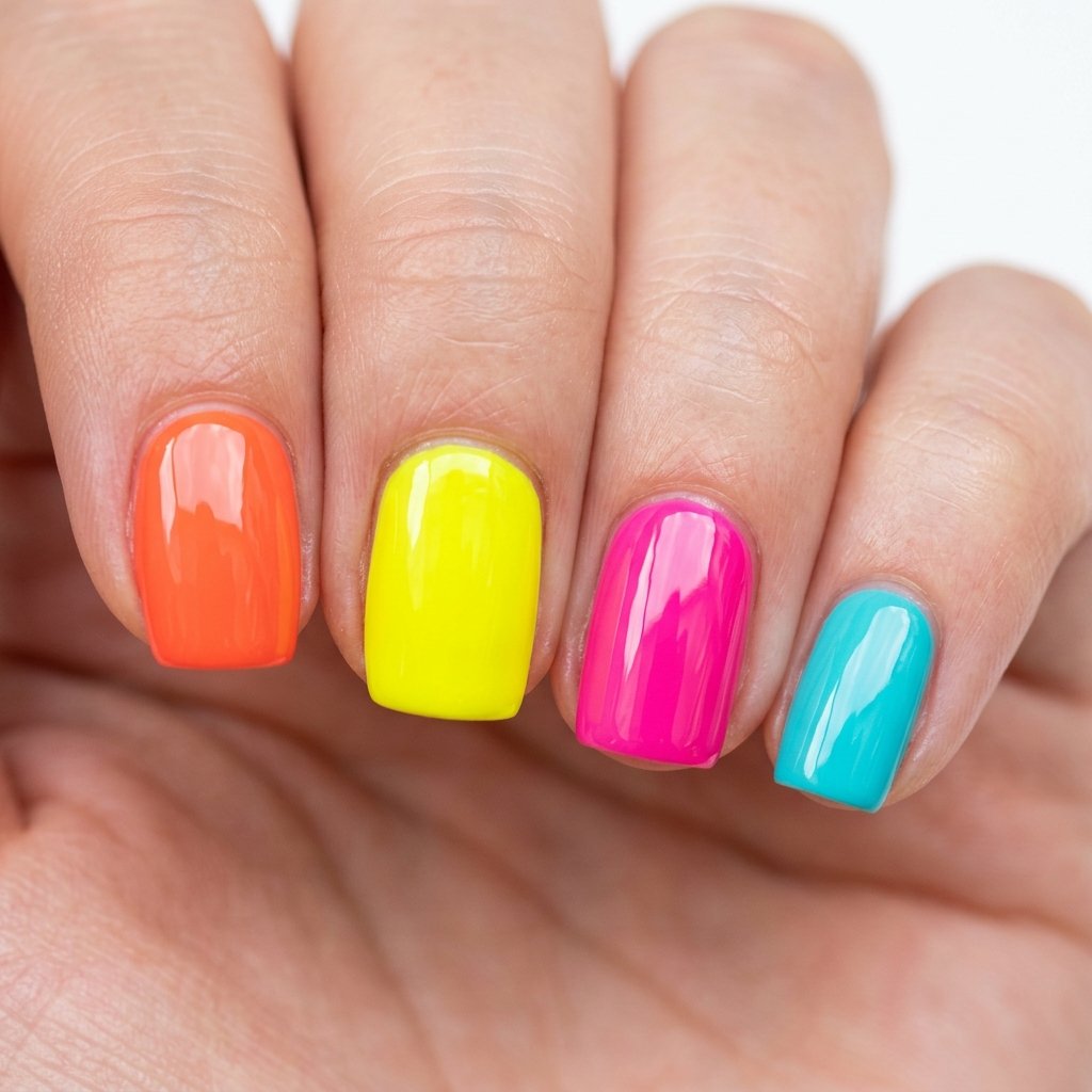 35 Top Simple Summer Nail Designs to Try Before the Season Ends 8 Colorful Summer Nail Designs