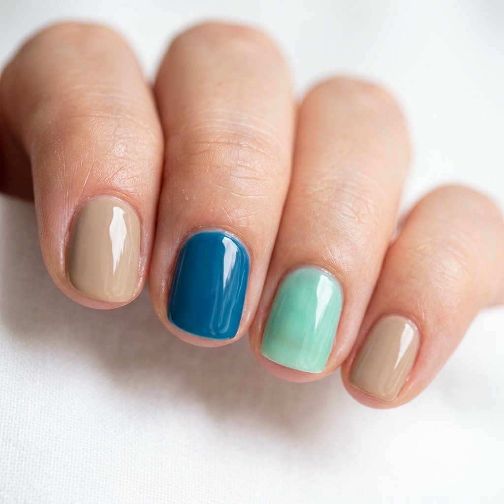 35 Top Simple Summer Nail Designs to Try Before the Season Ends 9 Coastal Summer Nail Designs