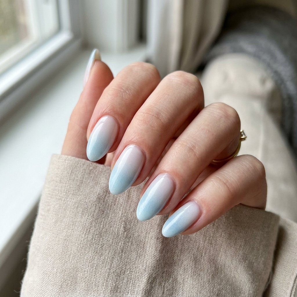 Ombre Winter Nails Ideas