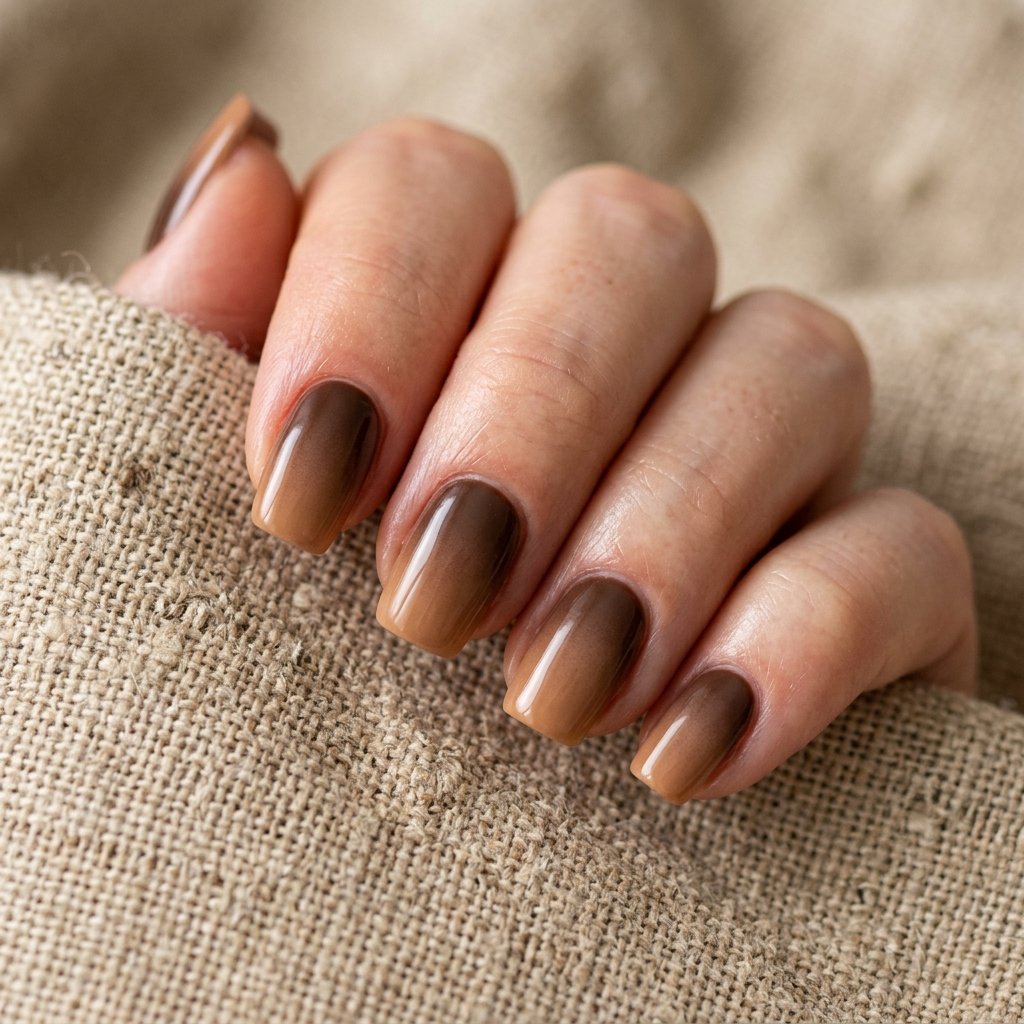 35 Gorgeous Fall Ombre Nails Ideas for Every Mood 27 Squoval Nail Fall Ombre Ideas