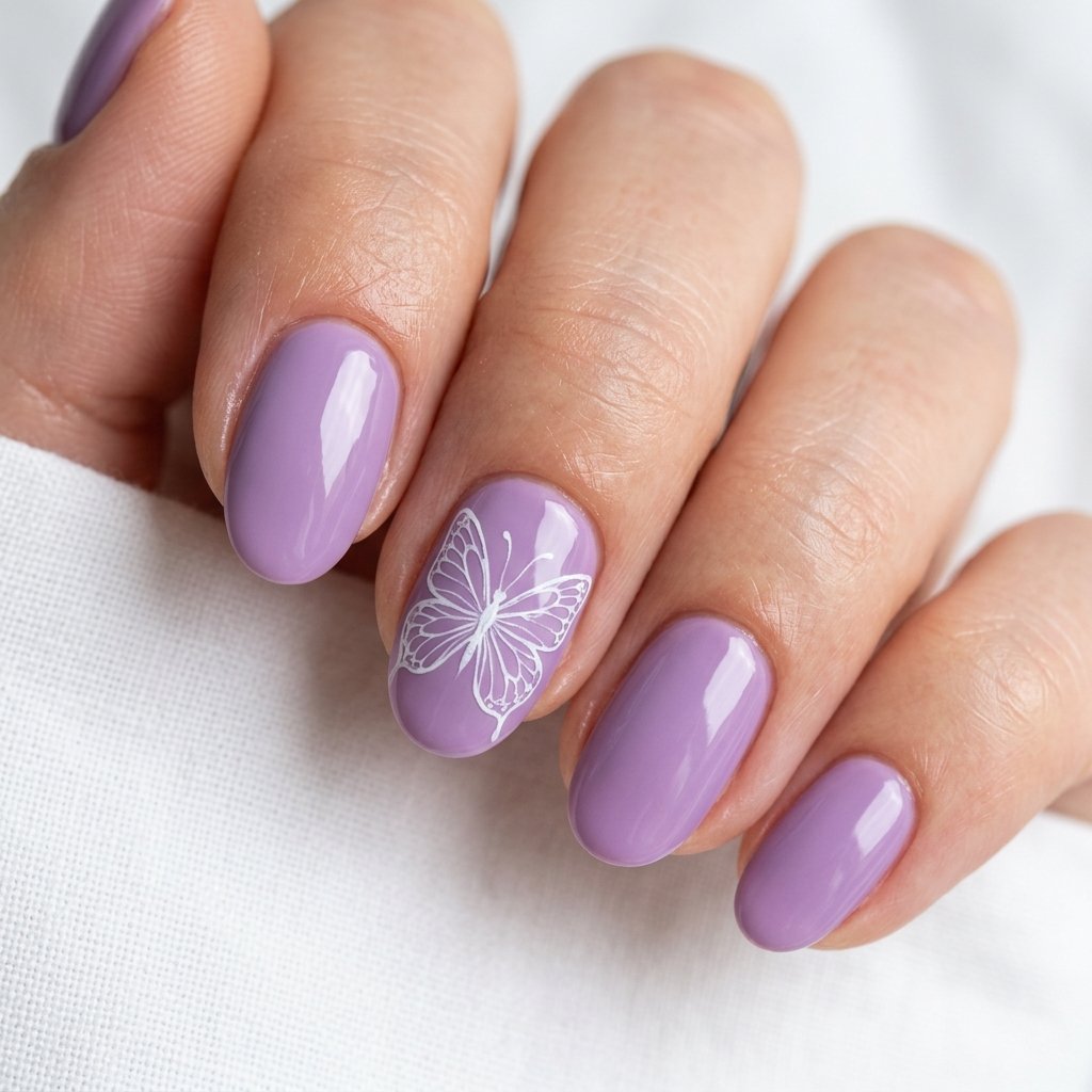 35 Top Simple Summer Nail Designs to Try Before the Season Ends 14 Butterfly Summer Nail Designs
