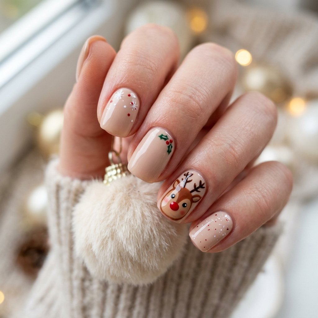 Reindeer Nail Art Ideas
