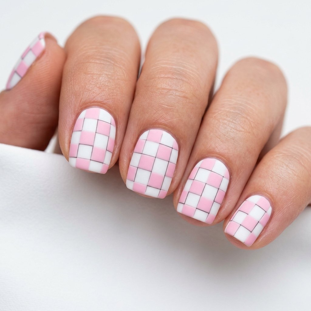 35 Top Simple Summer Nail Designs to Try Before the Season Ends 30 Checkerboard Summer Nail Designs
