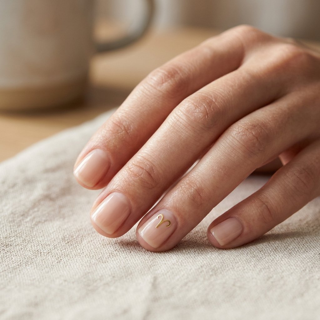 Aries Minimalist Nail Ideas