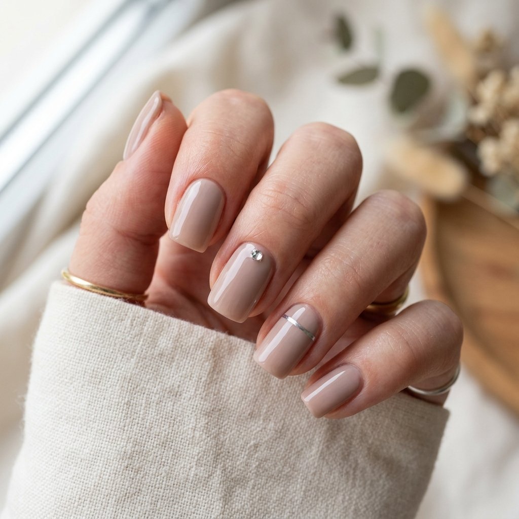 Nude Winter Nail Ideas