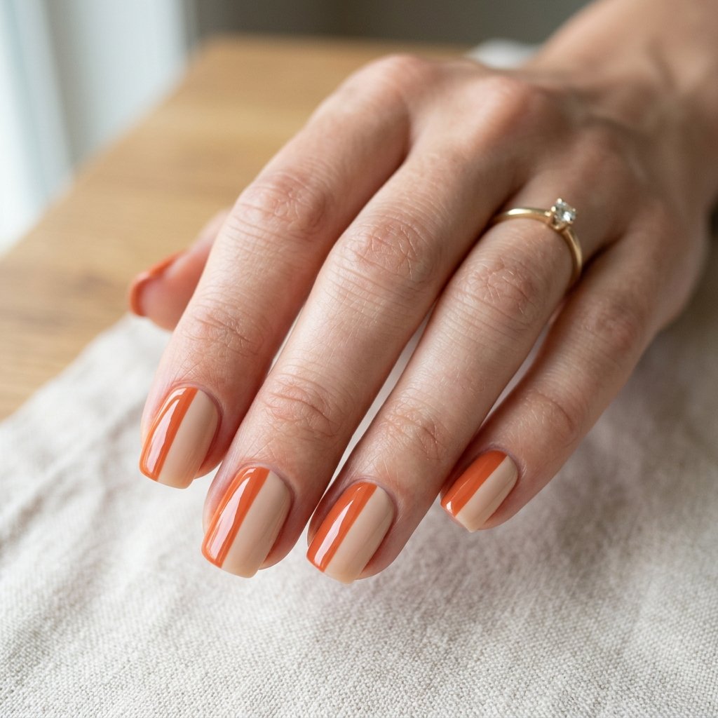 30 Best September Nails Designs for Fall 2026 23 Two Tone Nail Ideas