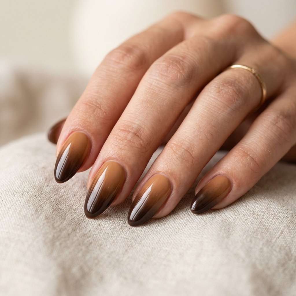 35 Gorgeous Fall Ombre Nails Ideas for Every Mood 26 Vertical Ombre Nail Ideas