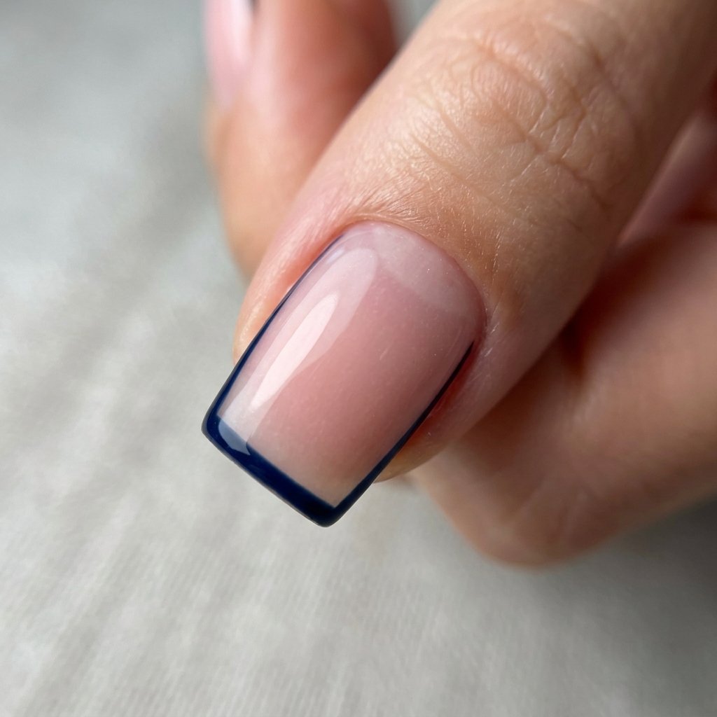 September Nails Art: 30 Elegant Early Autumn Looks 20 Deep Navy Celestial Outlines
