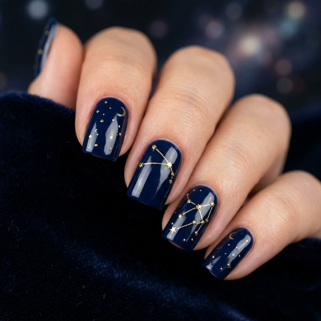 Aries Constellation Nail Ideas