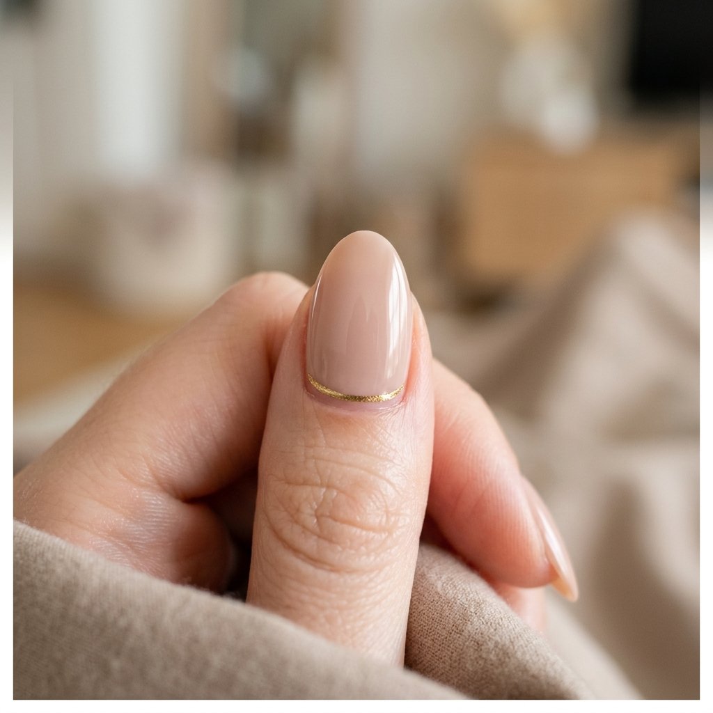 Elegant Nails Ideas with Gold Accents