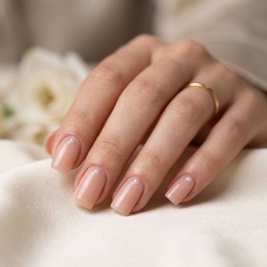 Pearl Detail Nail Inspiration