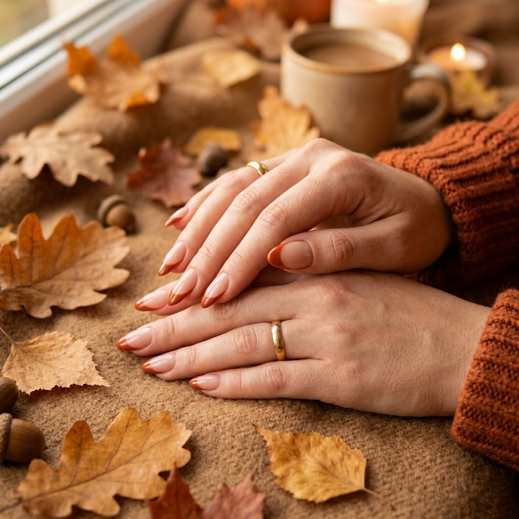 32 Awesome Orange French Tip Nails: The Only Inspo List You Need 25 Fall Orange French Tip Nails