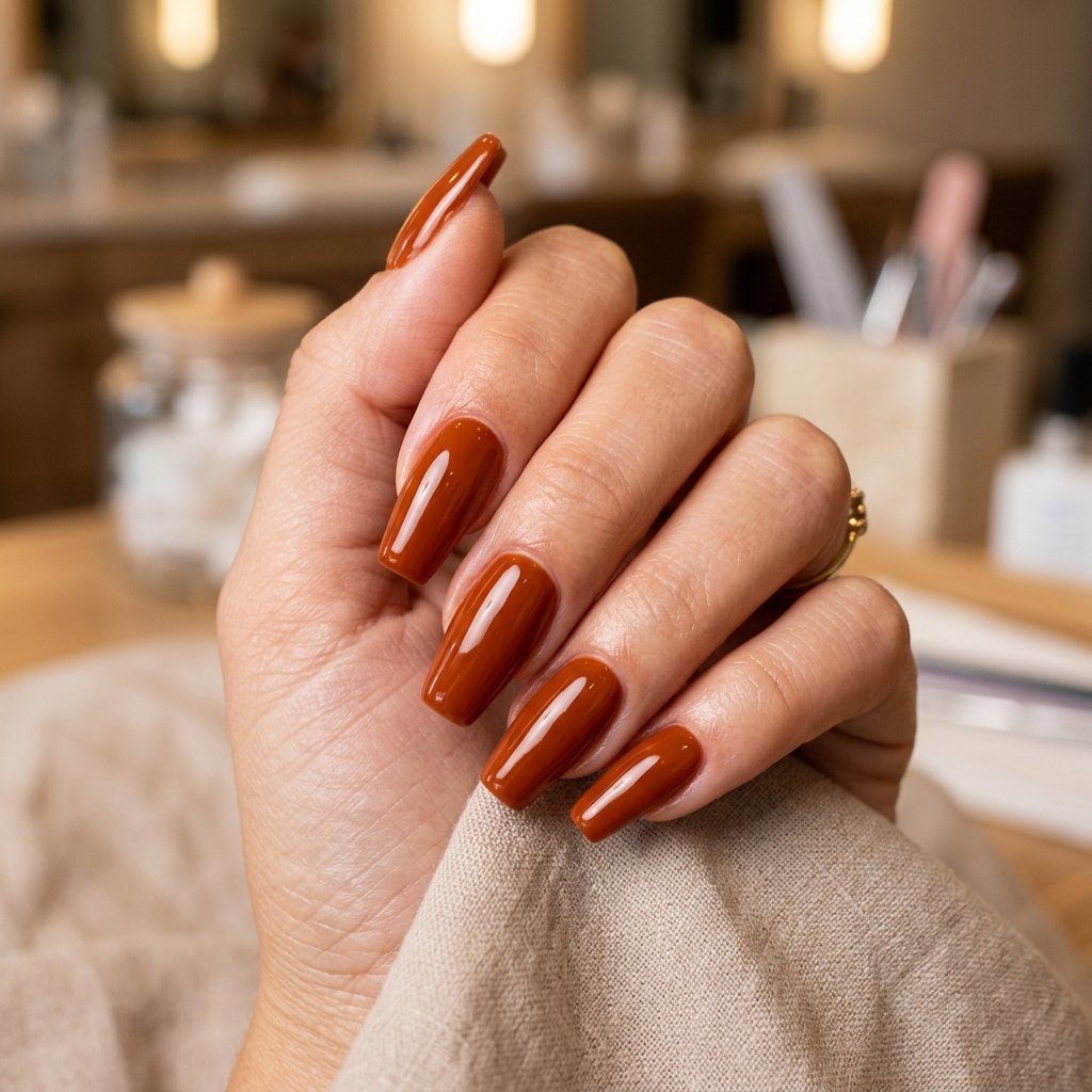 35 Modern Orange Fall Nails Ideas From Rust to Pumpkin 11 Orange Gel Nail Ideas