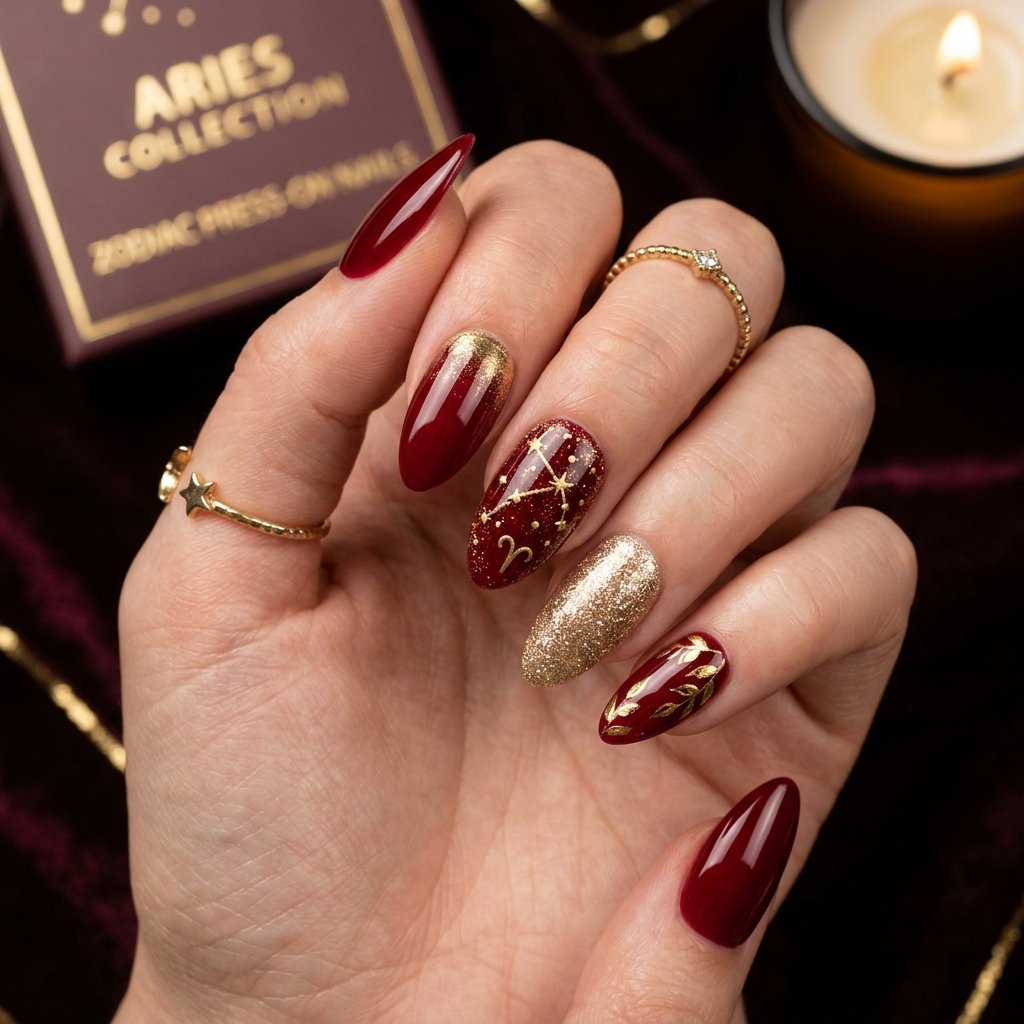 Aries Press-On Nail Ideas