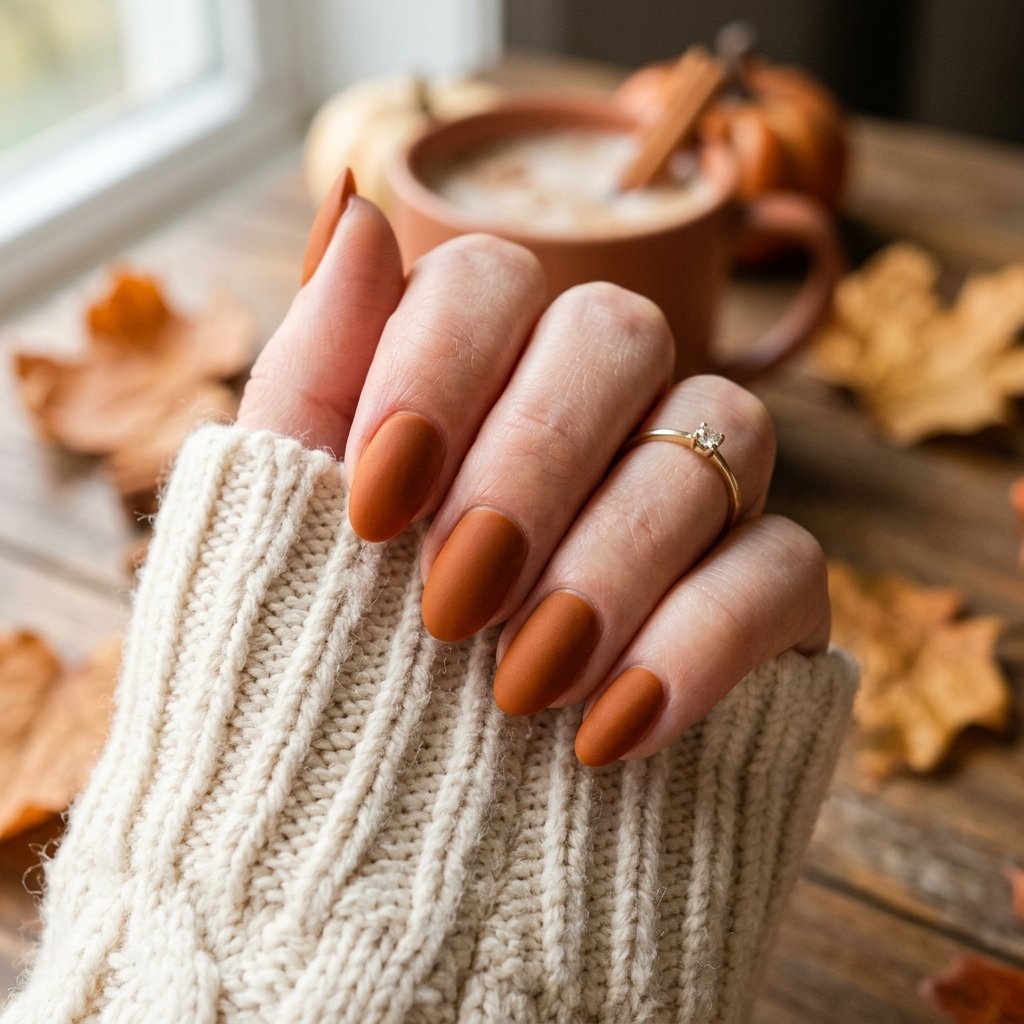 35 Modern Orange Fall Nails Ideas From Rust to Pumpkin 3 Pumpkin Spice Nail Ideas
