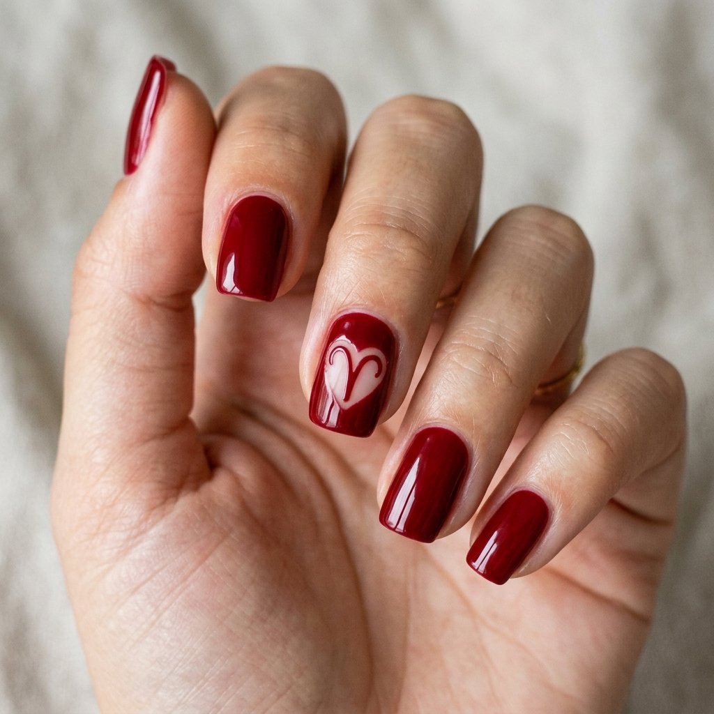 Aries Negative Space Nail Ideas