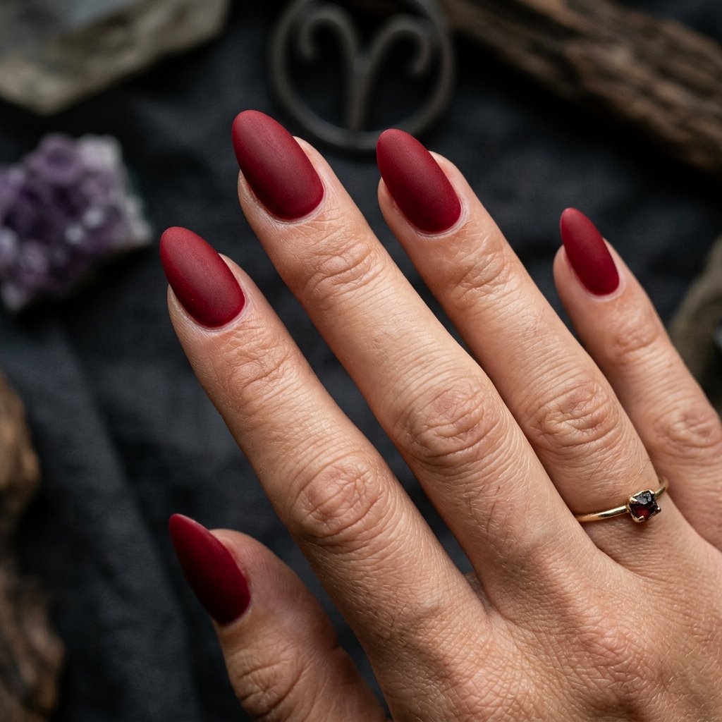 Aries Matte Nail Ideas
