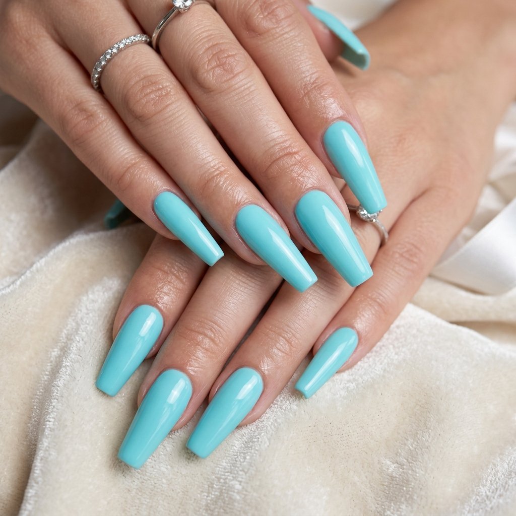 Tiffany Blue Coffin Set