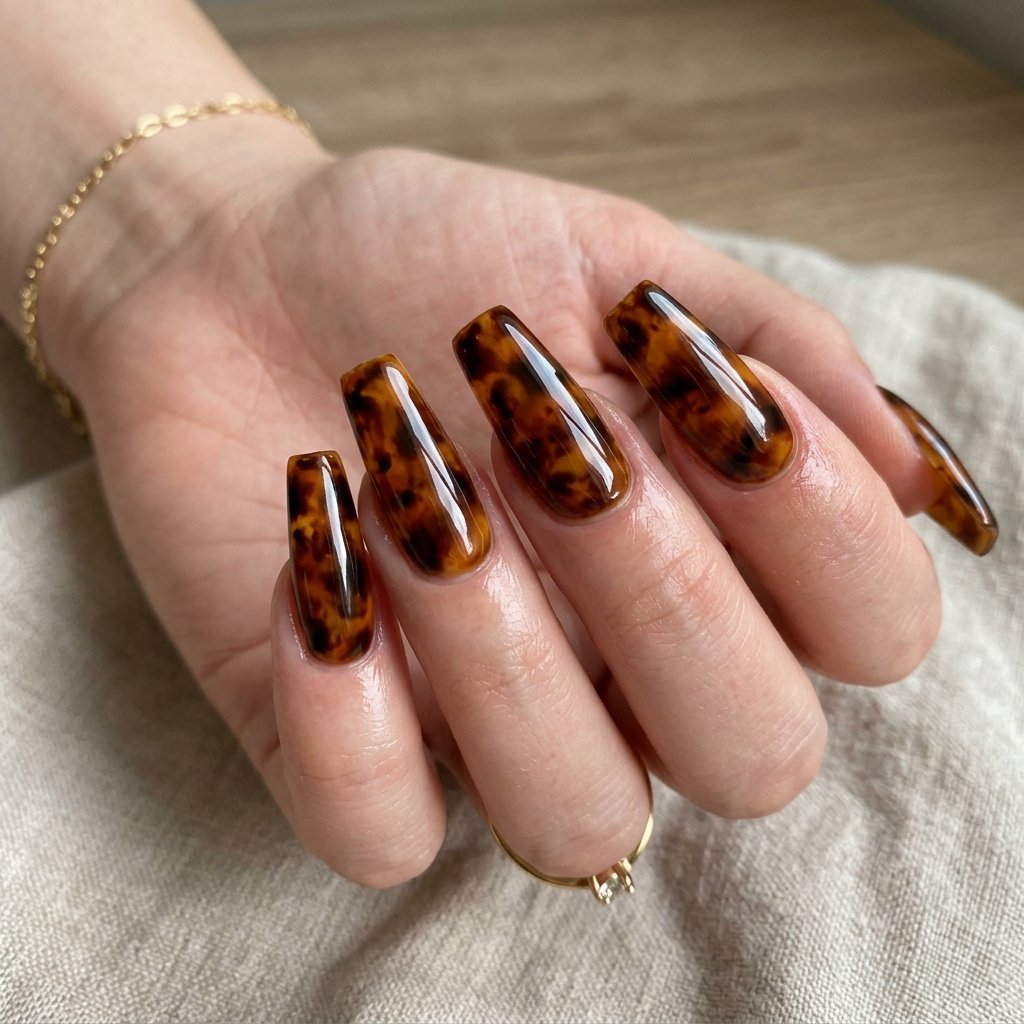 Tortoiseshell Nail Ideas