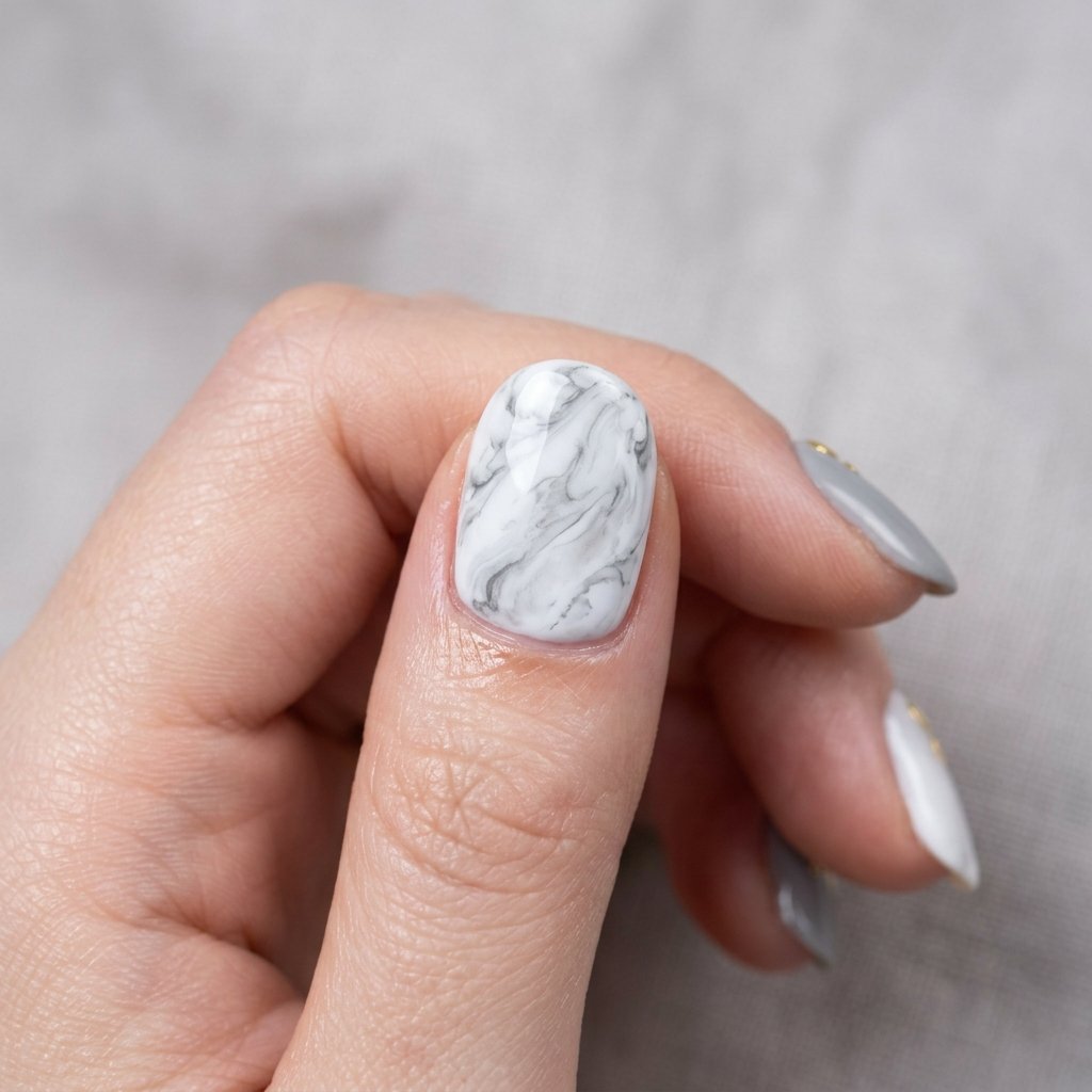 Marble Effect Nail Inspiration