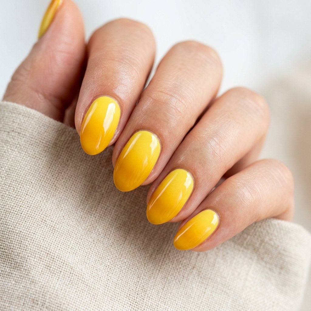 Yellow Ombre Gel Nail Ideas