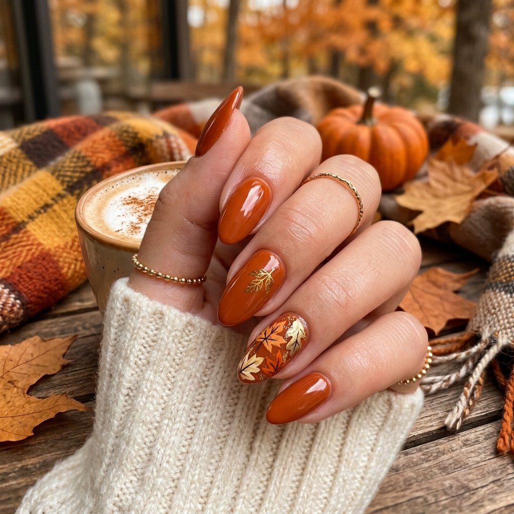 Best Orange Fall Nails Ideas to Try This Season