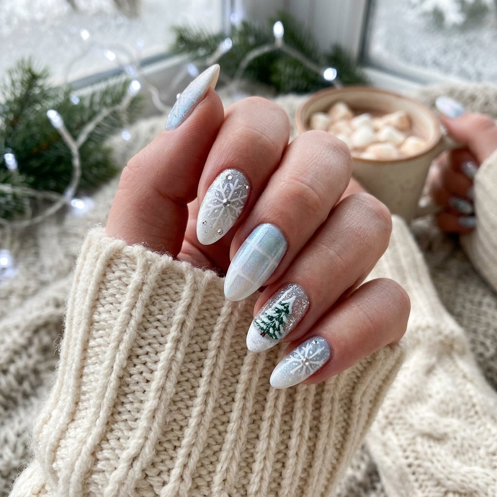 winter wonderland nails