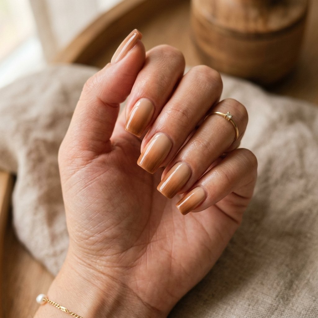 30 Fall Nails Ideas to Inspire Your Next Manicure This Season 2026 14 Toffee Ombre Nail Ideas