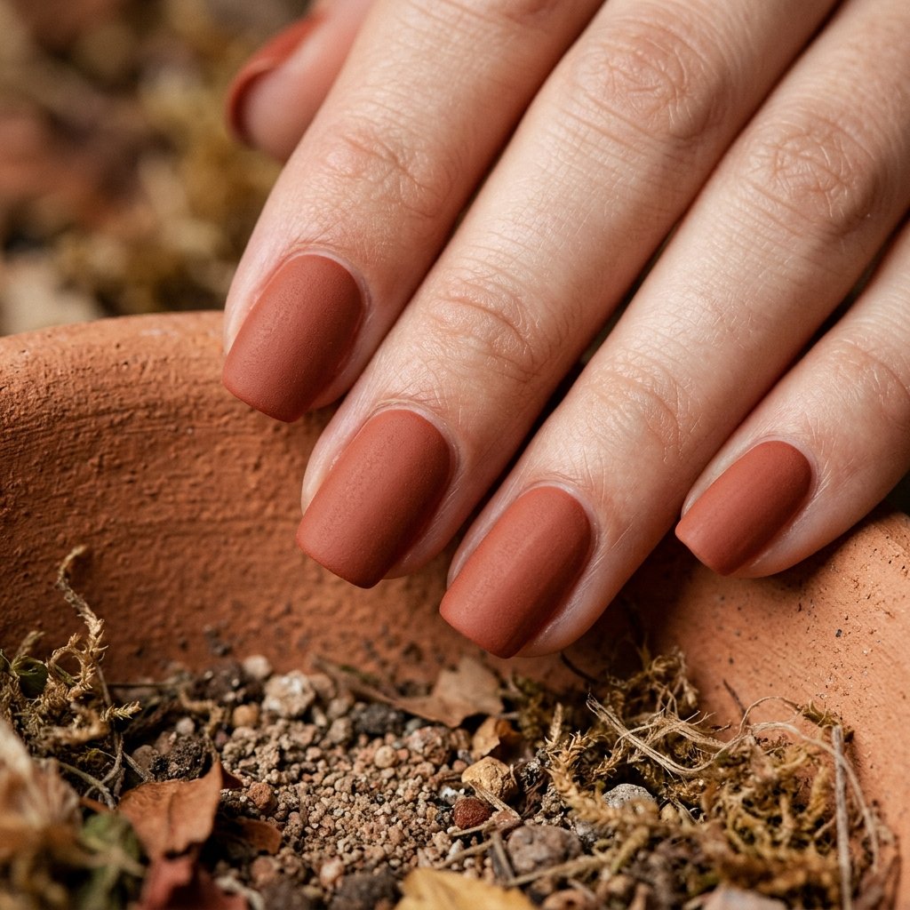 30 Fall Nails Ideas to Inspire Your Next Manicure This Season 2026 3 Terracotta Nail Ideas