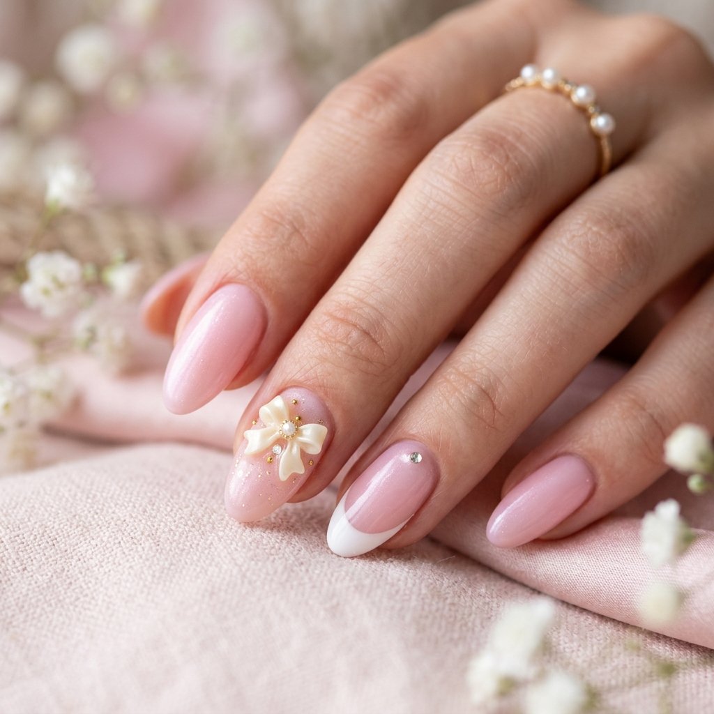 Cute Bow Nail Art Ideas
