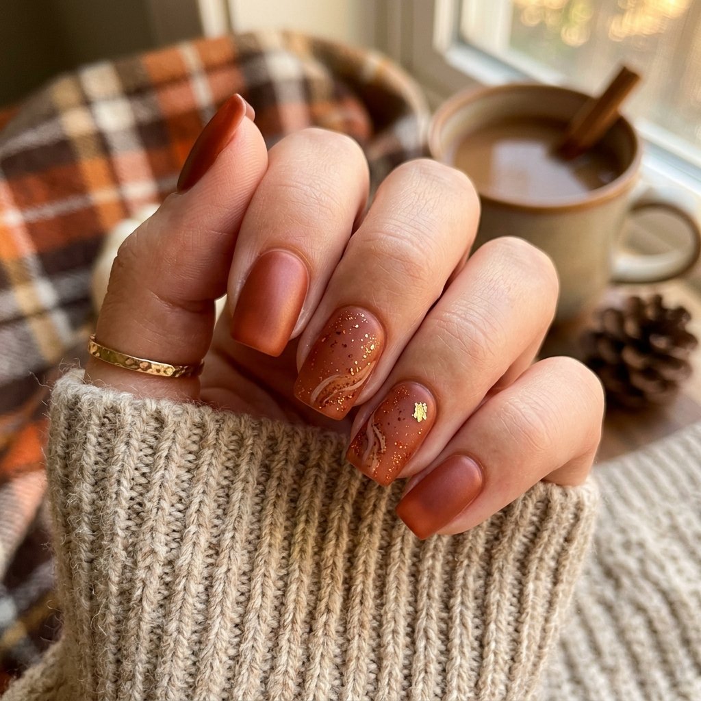 Cinnamon Spice Nail Ideas