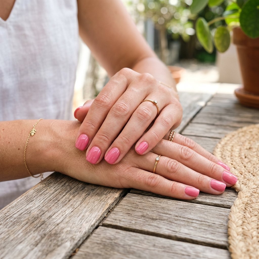 Short Pink Summer Nail Ideas