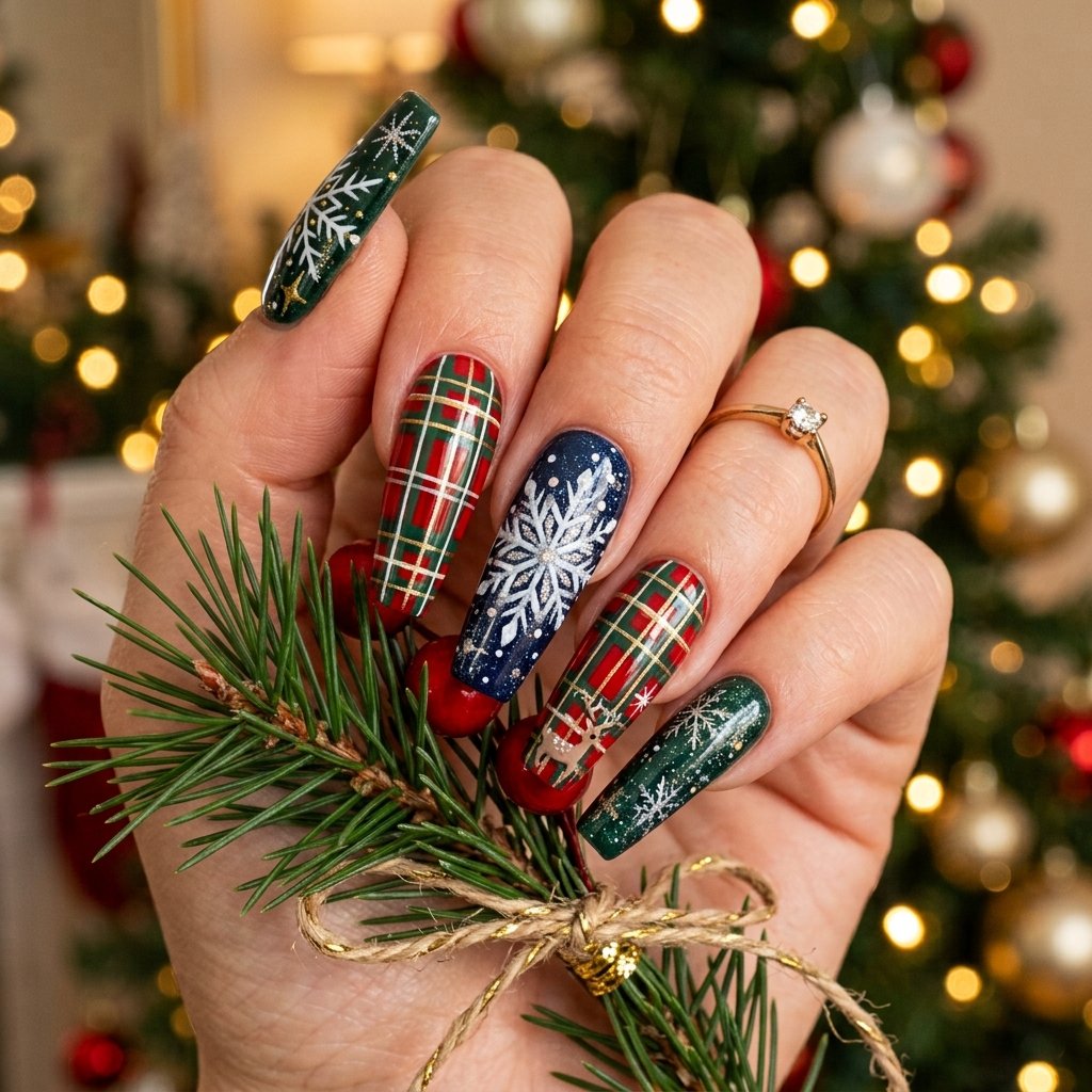 Coffin Shape Manicures
