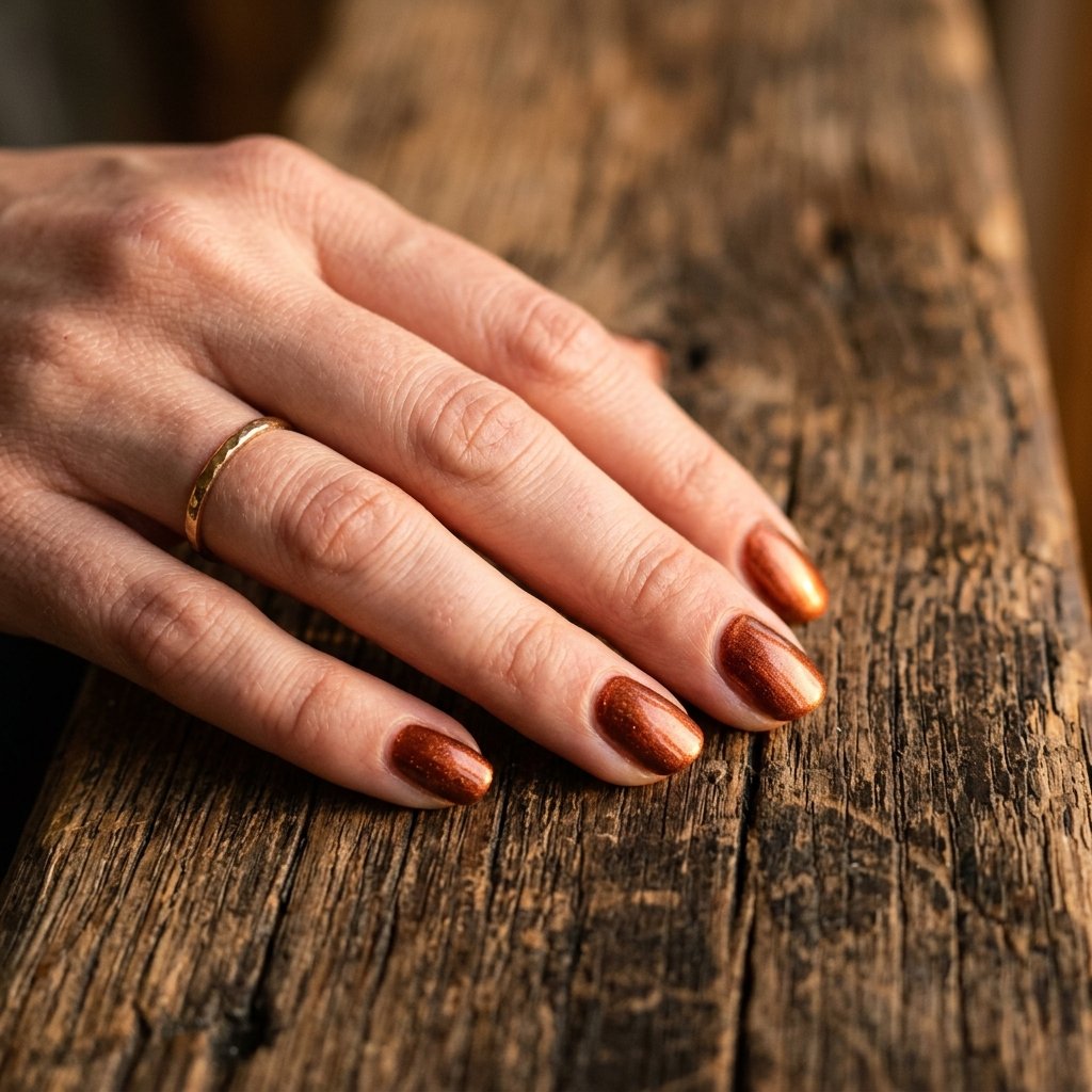 Rustic Copper Nail Ideas