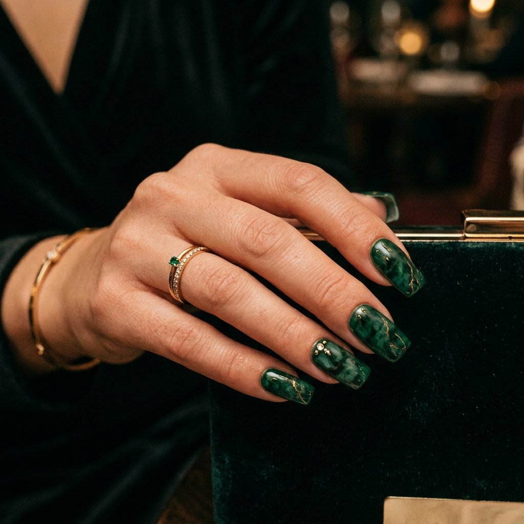 Emerald Jade Nail Ideas