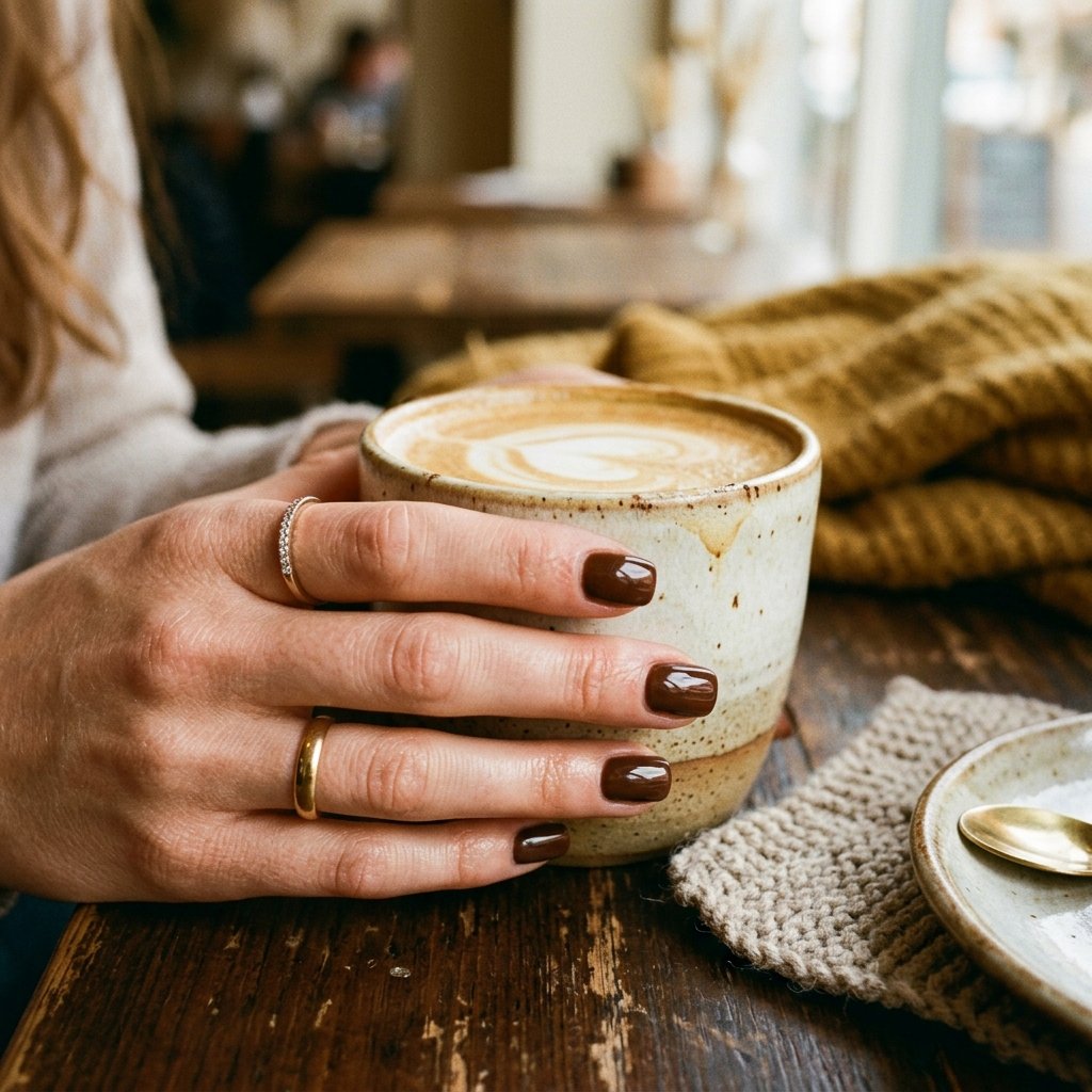 Espresso Brown Nail Ideas