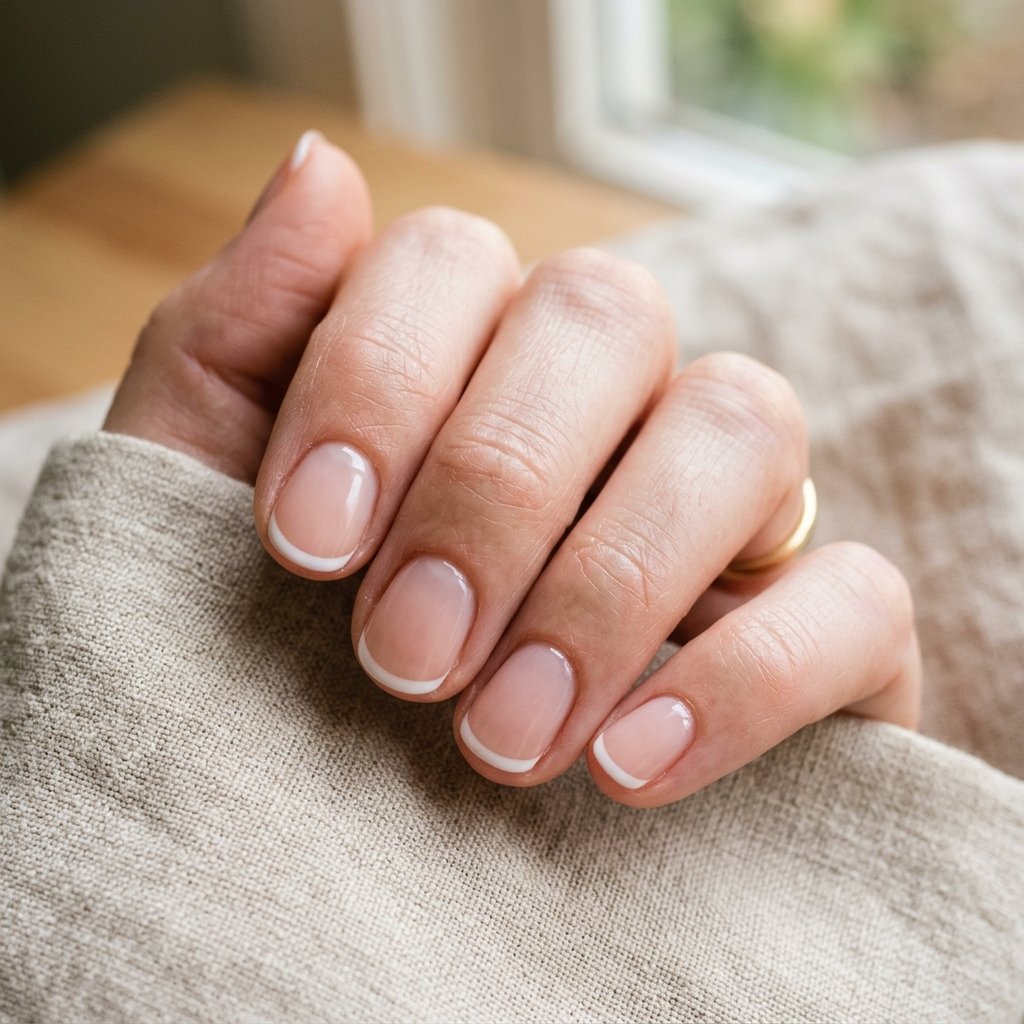 Round Shape French Nail Ideas