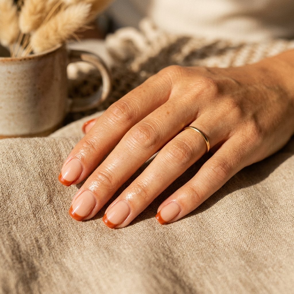 Sun-Kissed French Tip Late Summer Nail Ideas