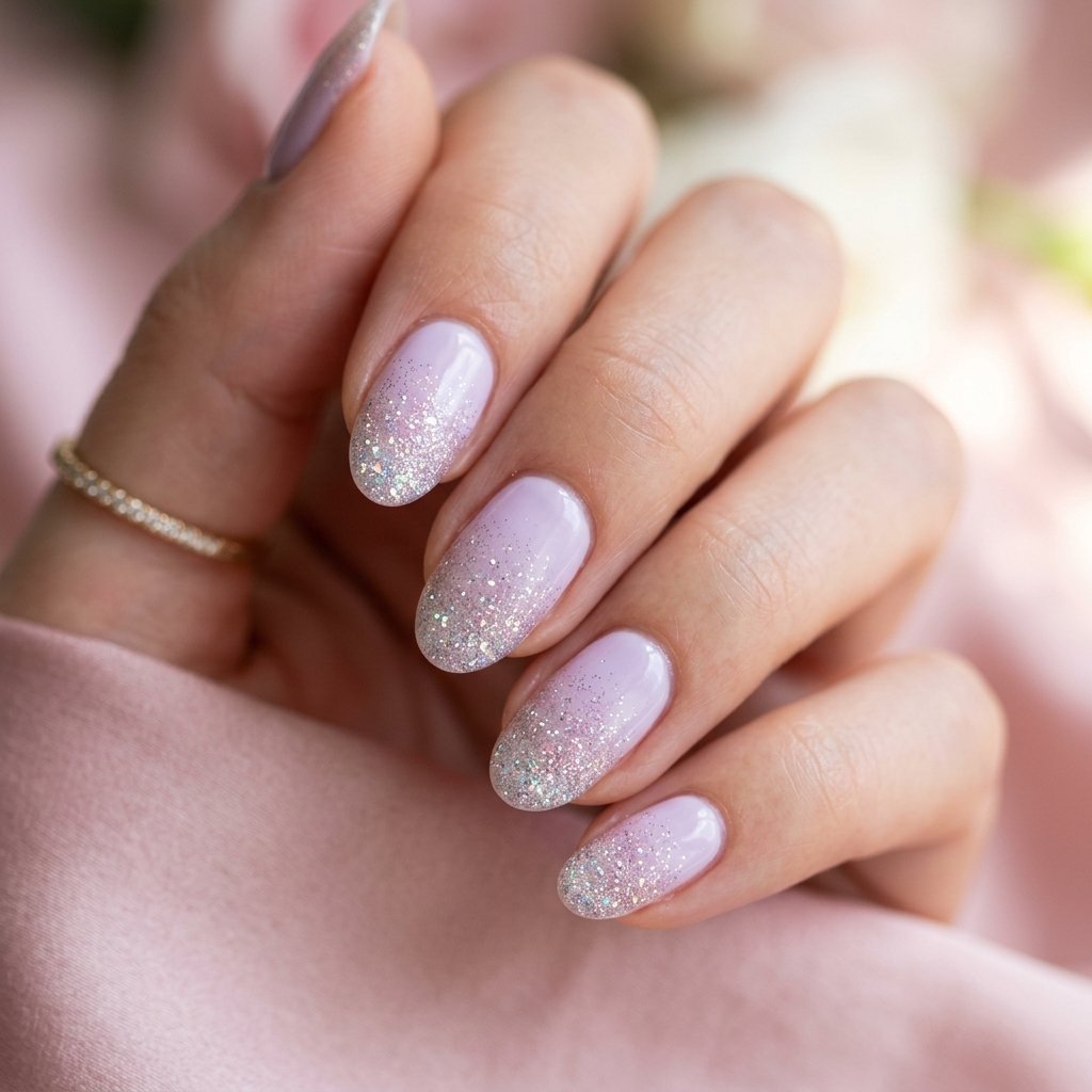 Graduation Nails Ideas: 29 Fresh Looks for Your Big Day 6 Glitter Ombre Nail Ideas