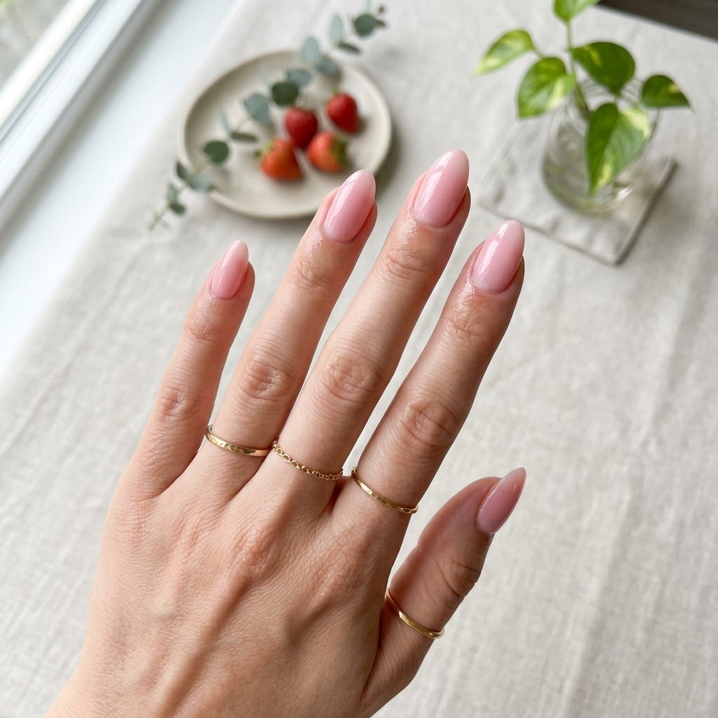 Milky Strawberry Gel Finishes
