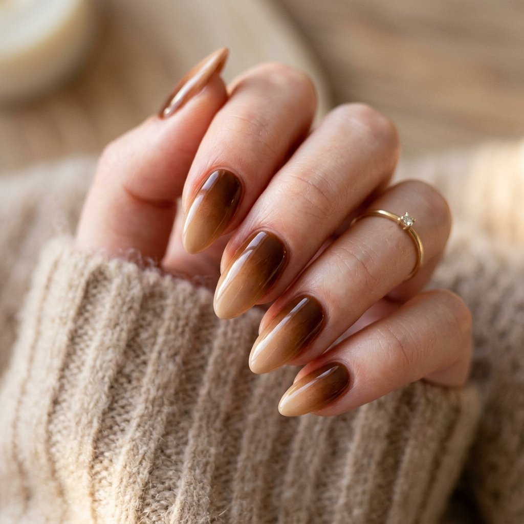 Caramel Ombre Almond Inspiration