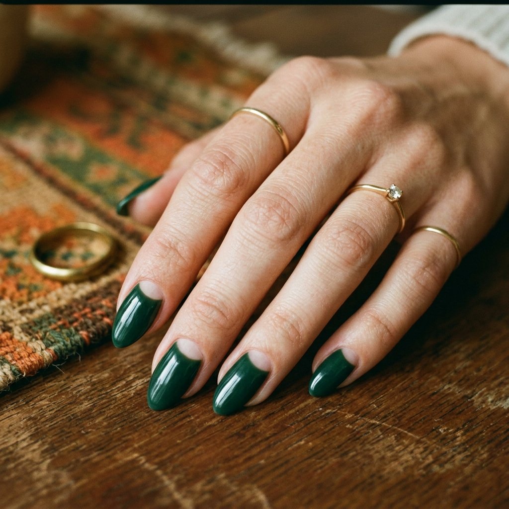 Forest Green Half Moon Almond Concept