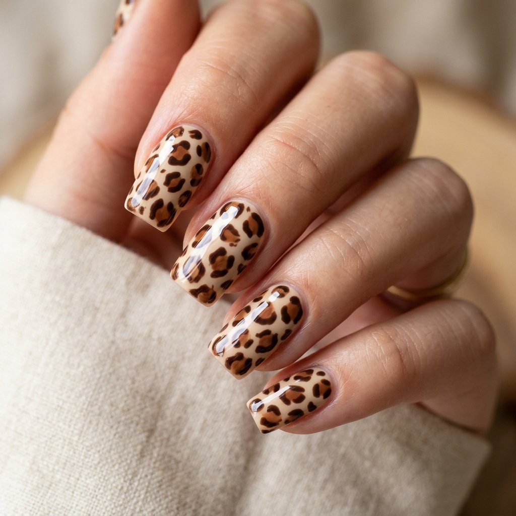 32 Fall Nails 2026 Ideas That Are Actually Wearable 15 Leopard Print Nail Ideas