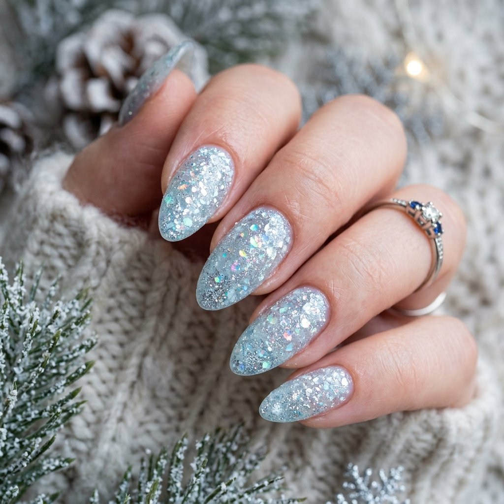 Frosted Glass Glitter Overlay