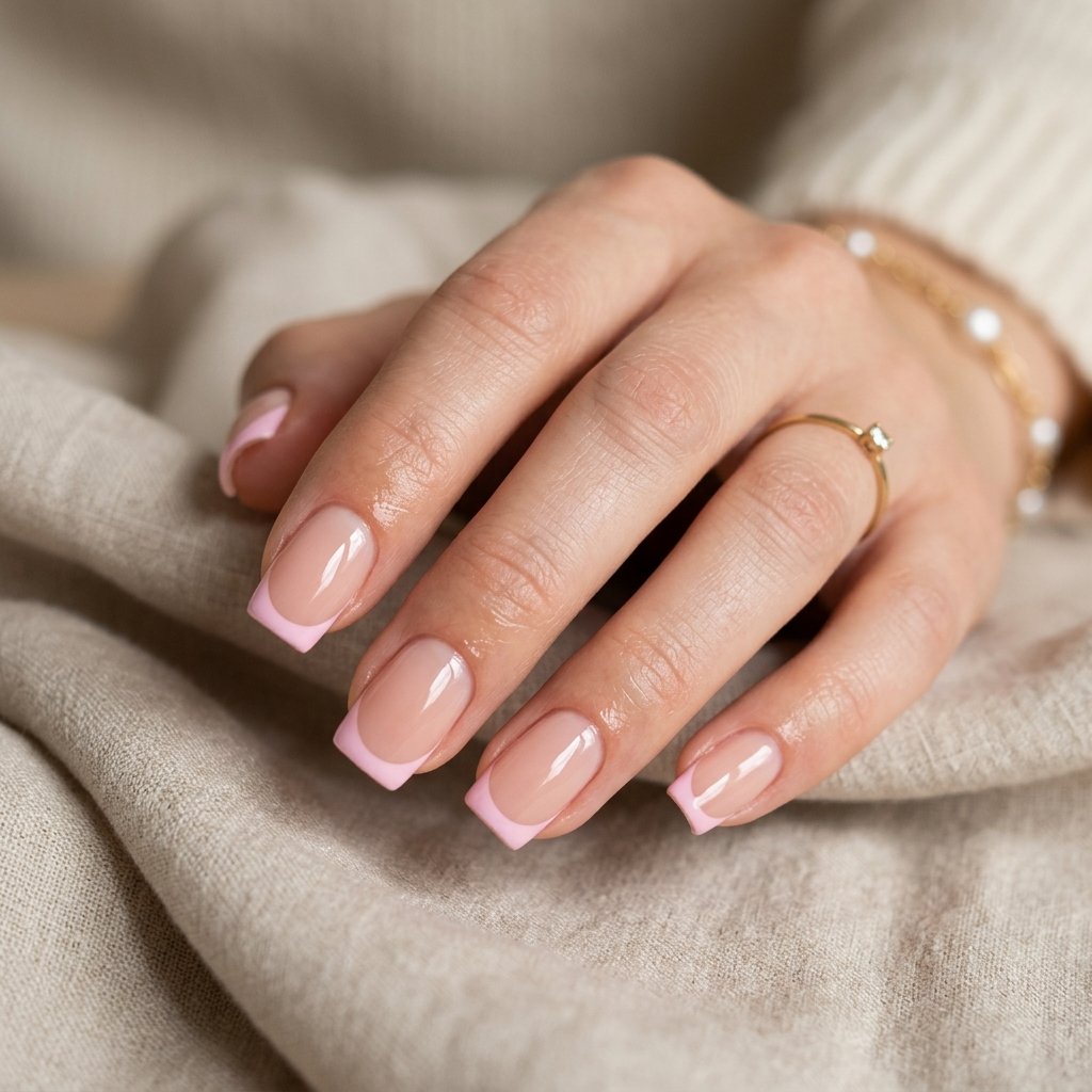 Pink French Tip Nail Ideas