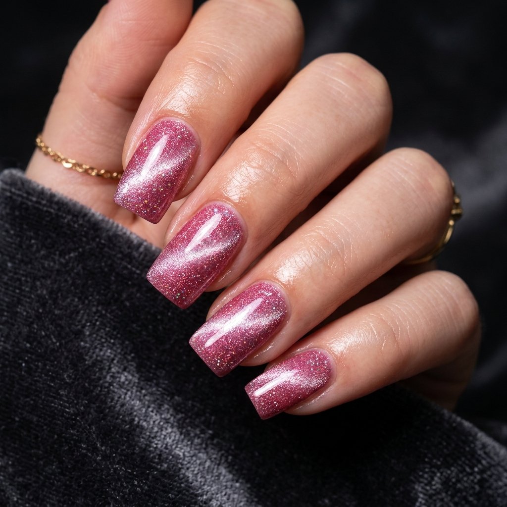 Pink Cat Eye Nail Ideas