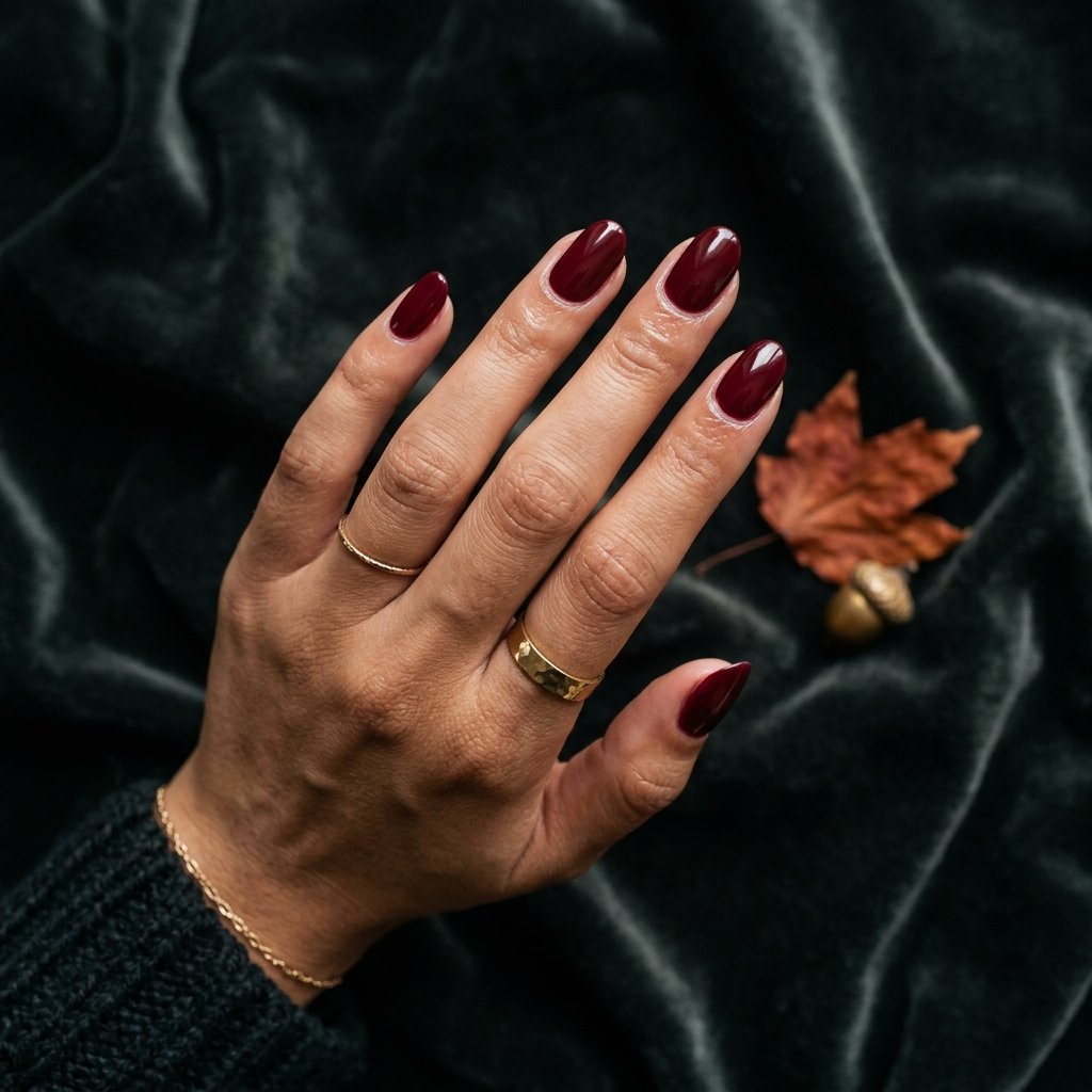 Deep Maroon Nail Ideas