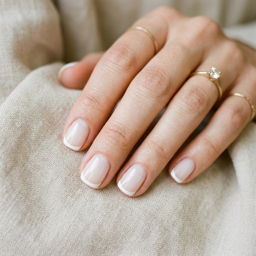 Milky White Base French Nail Ideas