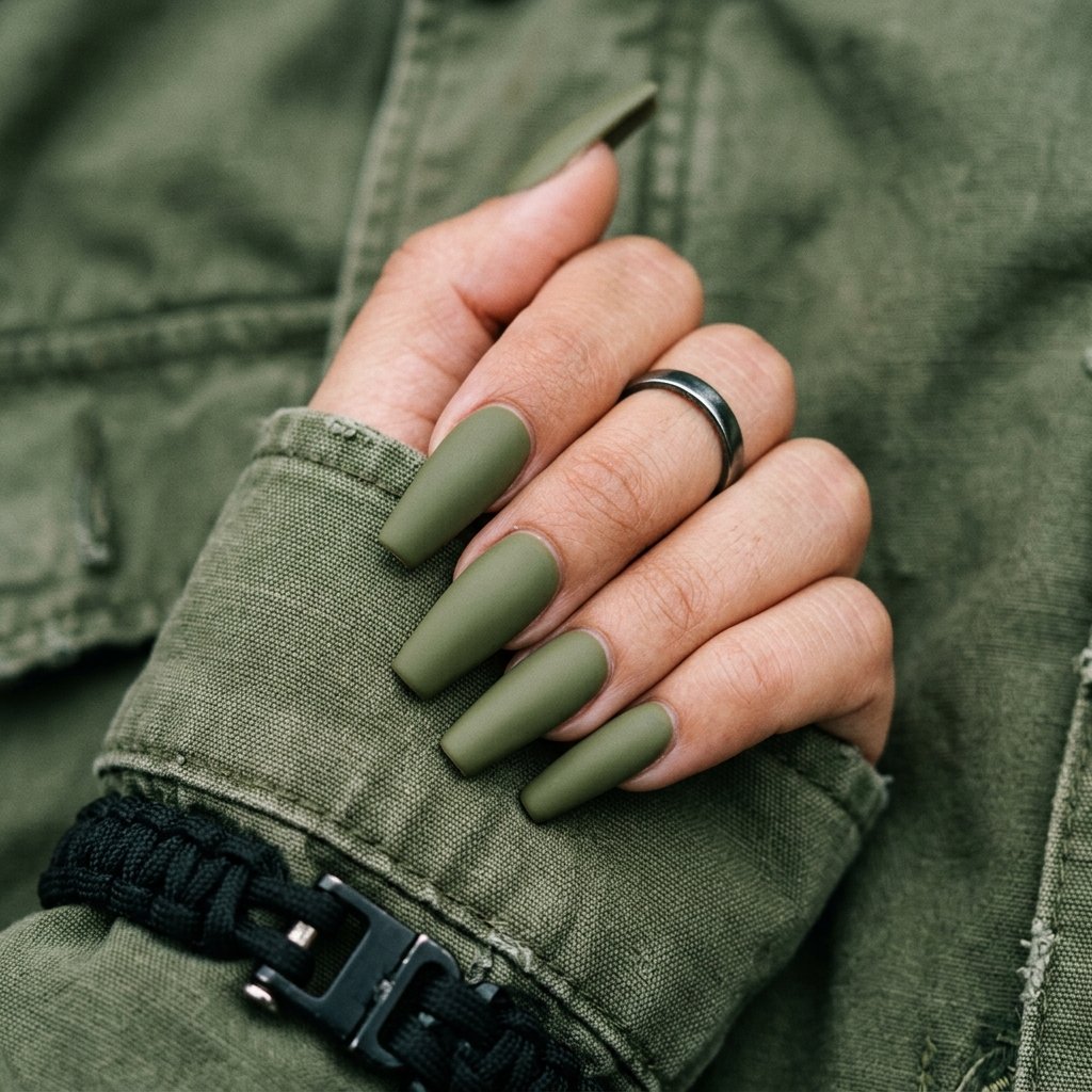 Olive Green Military Matte Finish