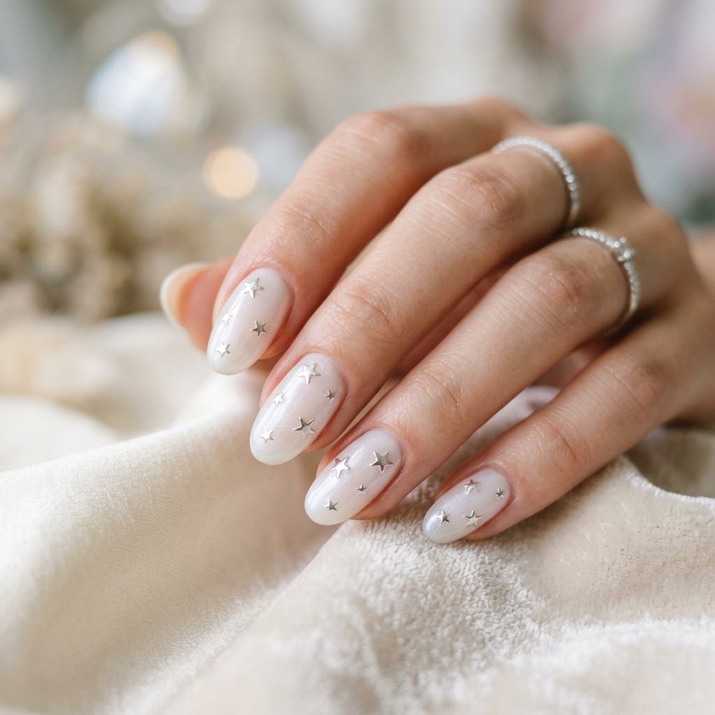 Graduation Nails Ideas: 29 Fresh Looks for Your Big Day 14 Star Charm Nail Ideas